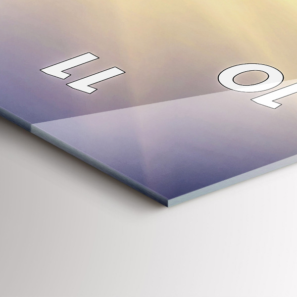 Reloj de cristal vertical Paisaje de montaña - espejomat.es