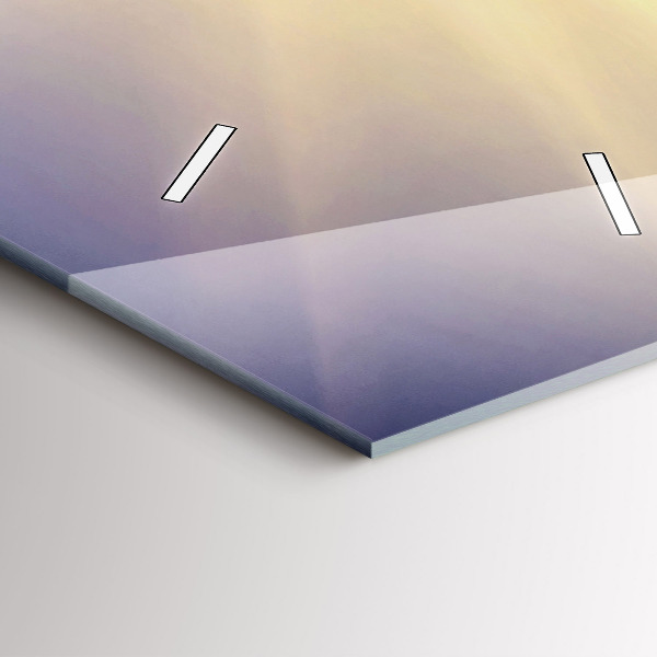 Reloj de cristal vertical Paisaje de montaña - espejomat.es