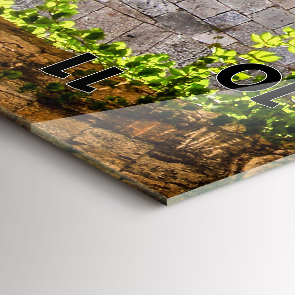 Reloj vertical Pintoresca calle de Rodas - espejomat.es