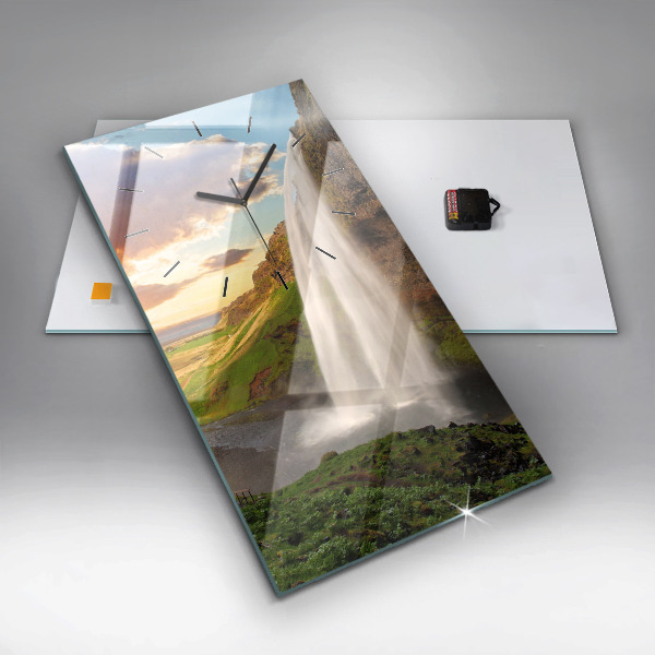 Reloj vertical Cascada en Islandia - espejomat.es