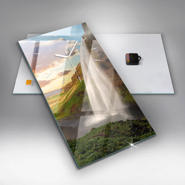 Reloj vertical Cascada en Islandia - espejomat.es