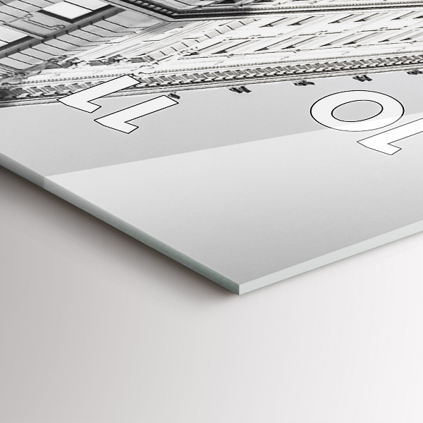 Reloj de cristal vertical Manhattan y taxis - espejomat.es