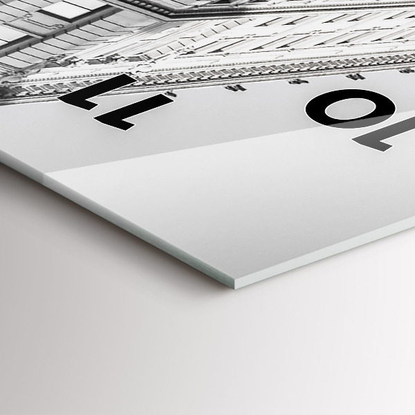 Reloj de cristal vertical Manhattan y taxis - espejomat.es