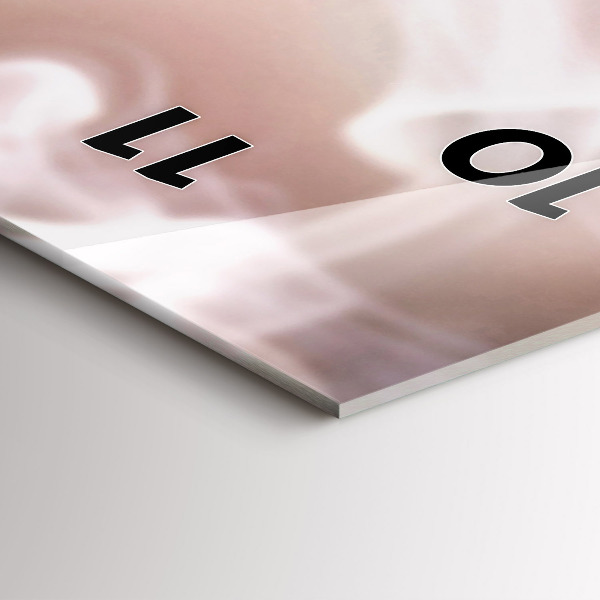 Reloj de vidrio vertical Taza de café - espejomat.es