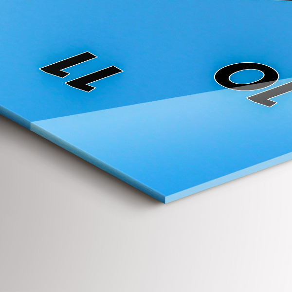 Reloj de cristal vertical Vista de montaña - espejomat.es