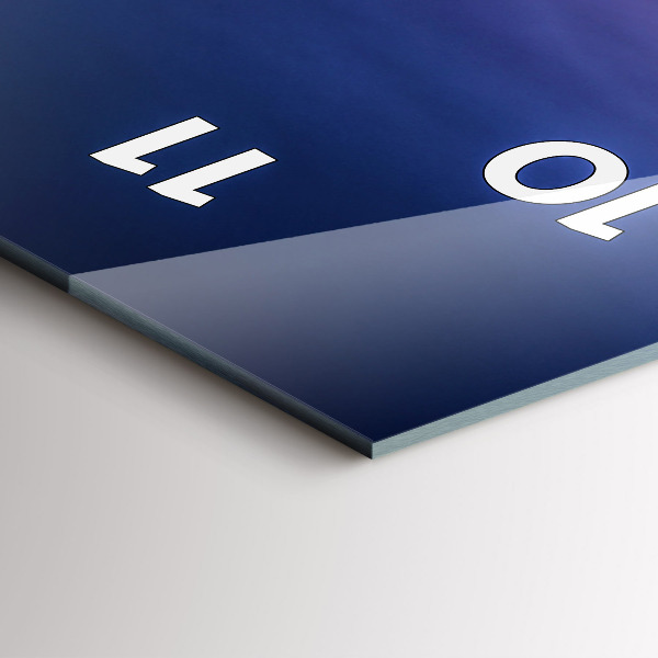 Reloj vertical Nueva York y la puesta de sol - espejomat.es