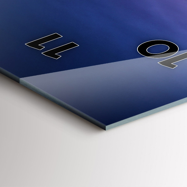 Reloj vertical Nueva York y la puesta de sol - espejomat.es