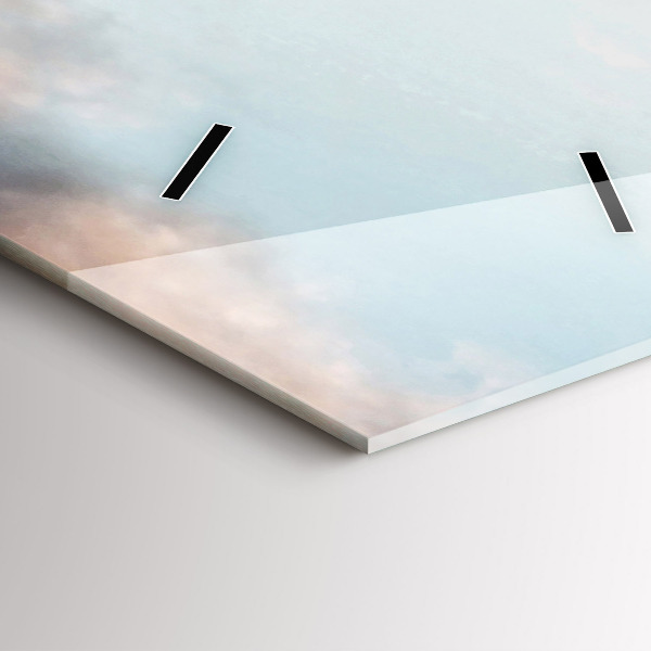 Reloj de cristal vertical Panorama con la Torre Eiffel - espejomat.es