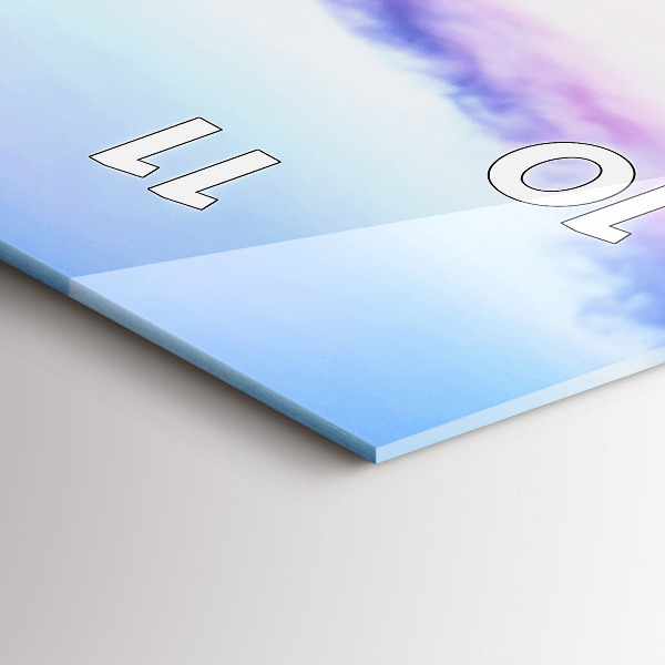 Reloj vertical Puente en el puerto al atardecer - espejomat.es