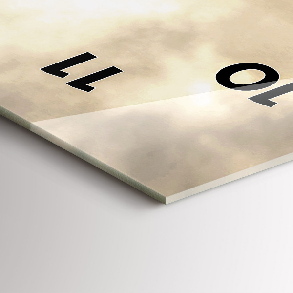 Reloj de cristal vertical Torres en Nueva York - espejomat.es