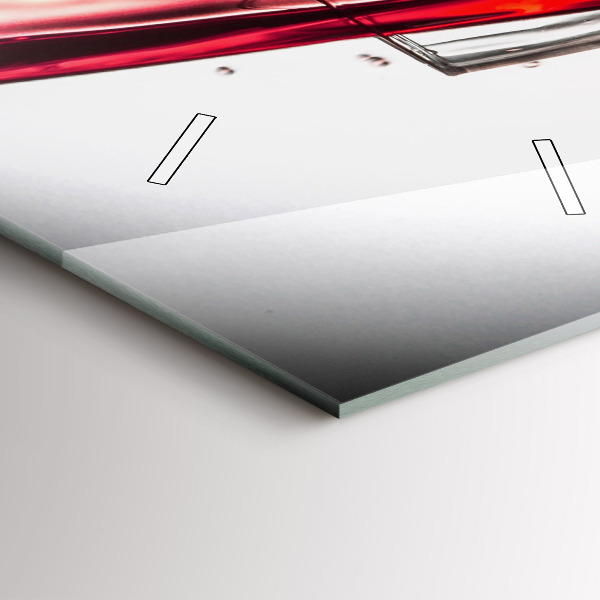 Reloj de vidrio vertical Copa de vino - espejomat.es