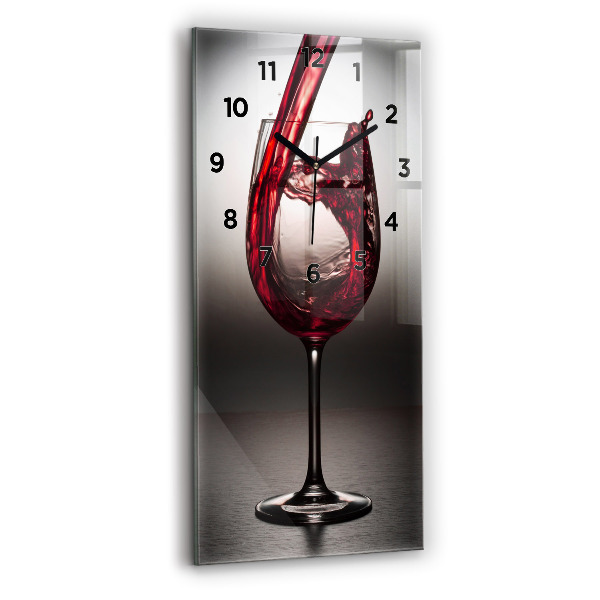 Reloj de vidrio vertical Copa de vino - espejomat.es