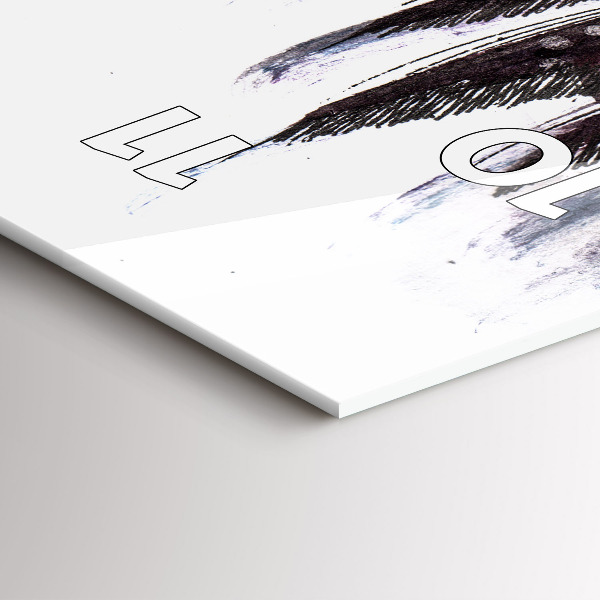 Reloj de cristal vertical Pájaros pintados - espejomat.es