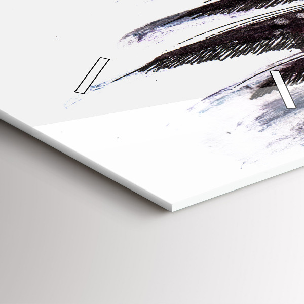 Reloj de cristal vertical Pájaros pintados - espejomat.es