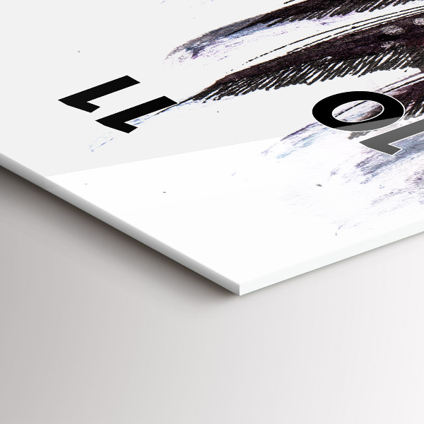 Reloj de cristal vertical Pájaros pintados - espejomat.es