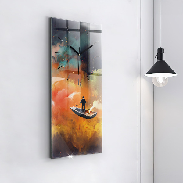 Reloj vertical Imagen abstracta - espejomat.es