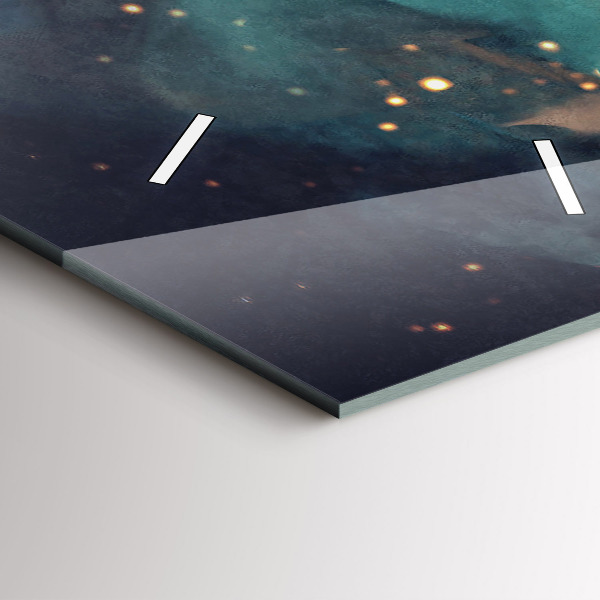 Reloj vertical Imagen abstracta - espejomat.es