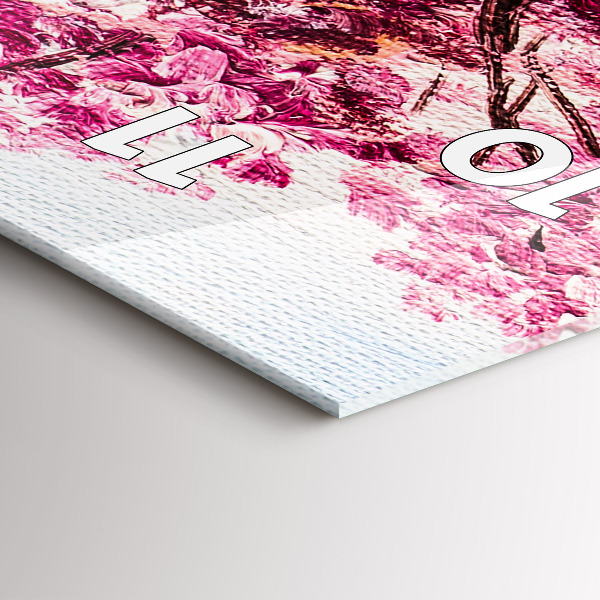 Reloj vertical Mosaico de árboles - espejomat.es