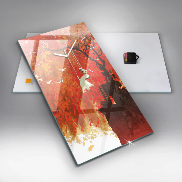 Reloj vertical Novia en otoño - espejomat.es