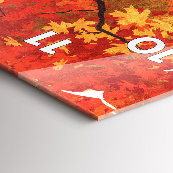 Reloj vertical Novia en otoño - espejomat.es