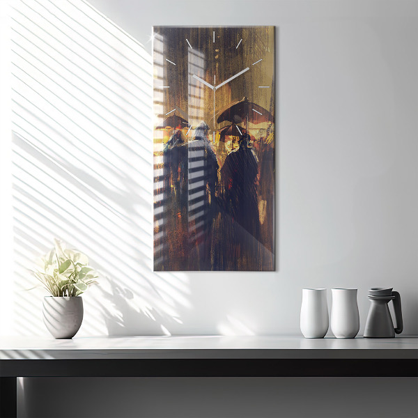 Reloj de vidrio vertical Impresionismo en el arte Mercado - espejomat.es