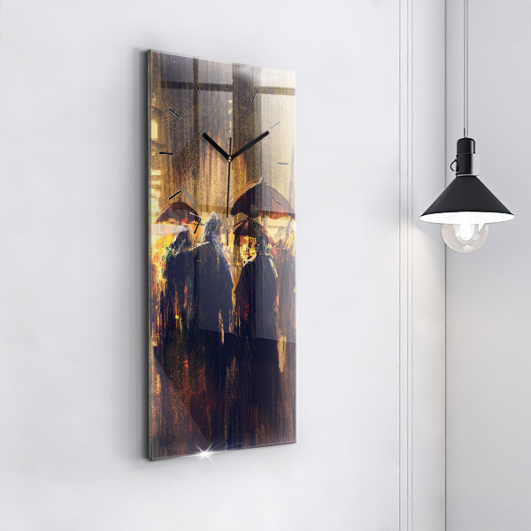 Reloj de vidrio vertical Impresionismo en el arte Mercado - espejomat.es