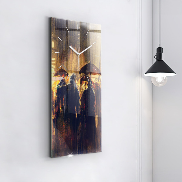 Reloj de vidrio vertical Impresionismo en el arte Mercado - espejomat.es