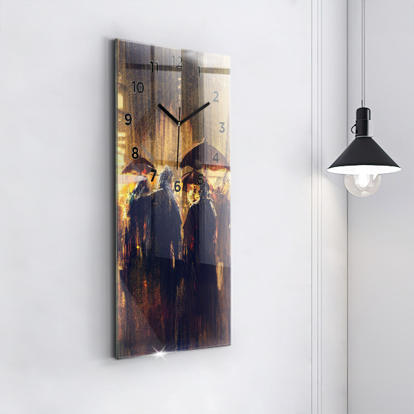 Reloj de vidrio vertical Impresionismo en el arte Mercado - espejomat.es