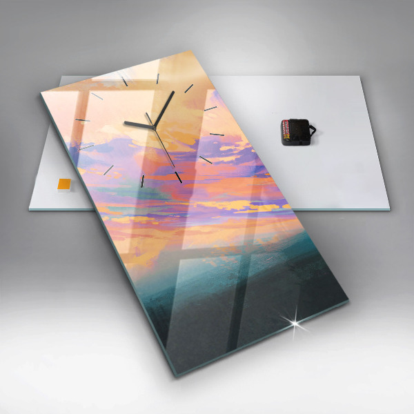 Reloj de vidrio vertical Amor platónico - espejomat.es