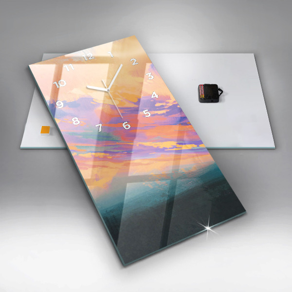 Reloj de vidrio vertical Amor platónico - espejomat.es