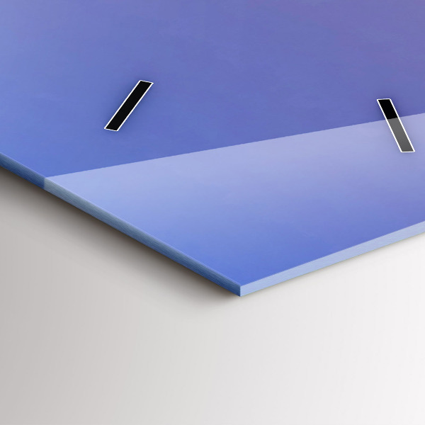 Reloj de vidrio vertical Vista de Barcelona - espejomat.es