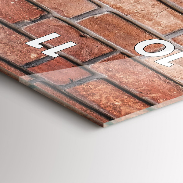 Reloj vertical Pared de ladrillos - espejomat.es