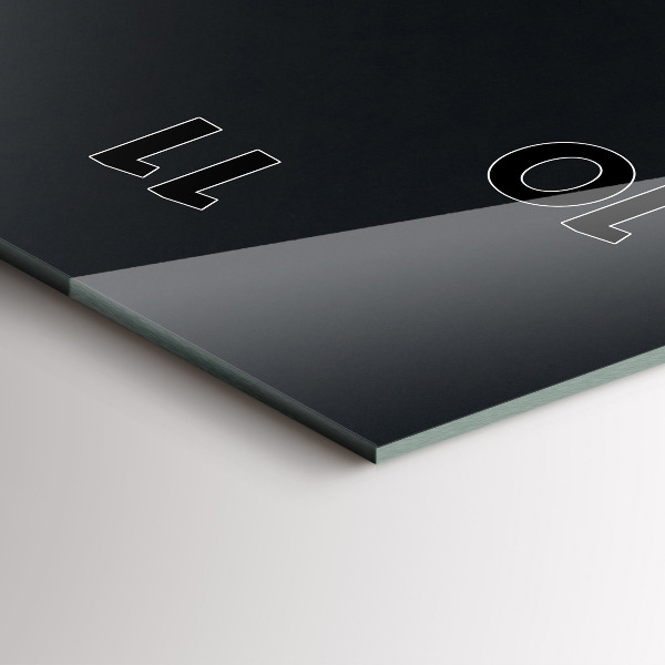 Reloj de cristal vertical Granos de café - espejomat.es