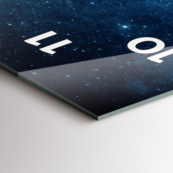 Reloj vertical La Tierra y la galaxia - NASA - espejomat.es