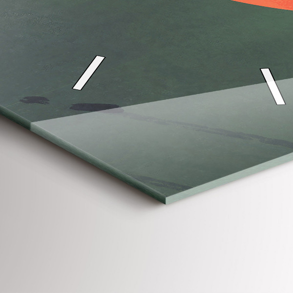 Reloj de vidrio vertical Samurai en el bosque - espejomat.es