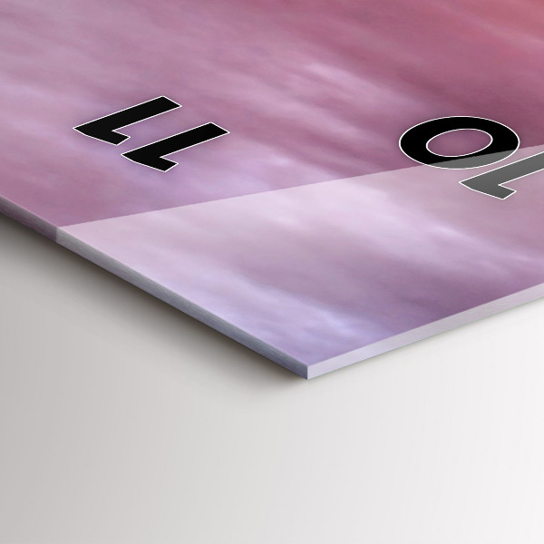 Reloj de vidrio vertical Antiguo molino de viento en Santorini - espejomat.es