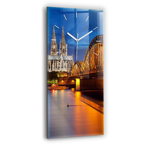 Reloj de cristal vertical Puente en Alemania - espejomat.es