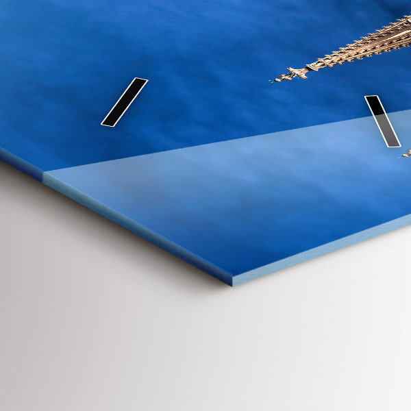 Reloj de cristal vertical Puente en Alemania - espejomat.es