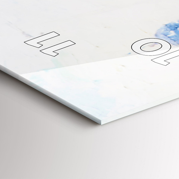 Reloj de vidrio vertical Arte al óleo - espejomat.es