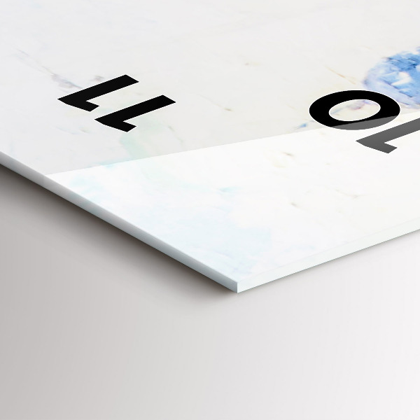 Reloj de vidrio vertical Arte al óleo - espejomat.es