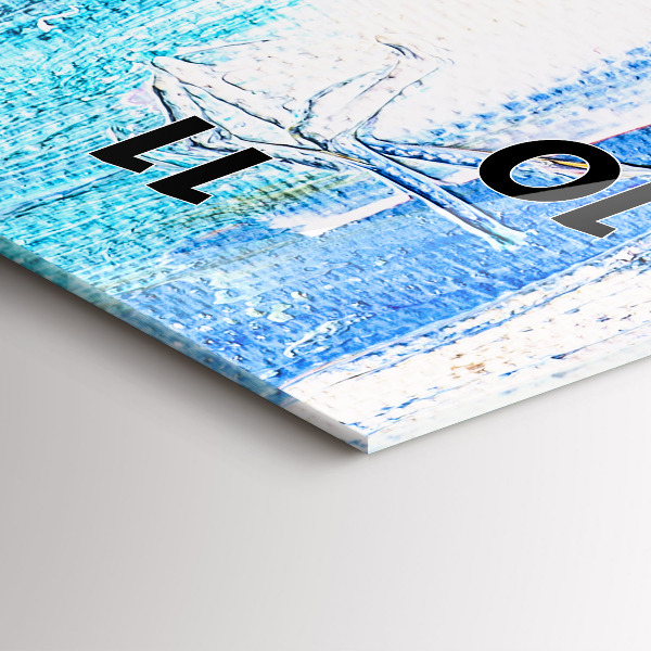 Reloj de cristal vertical Pareja bajo la lluvia - espejomat.es