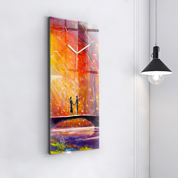 Reloj vertical Pareja en el bosque - espejomat.es