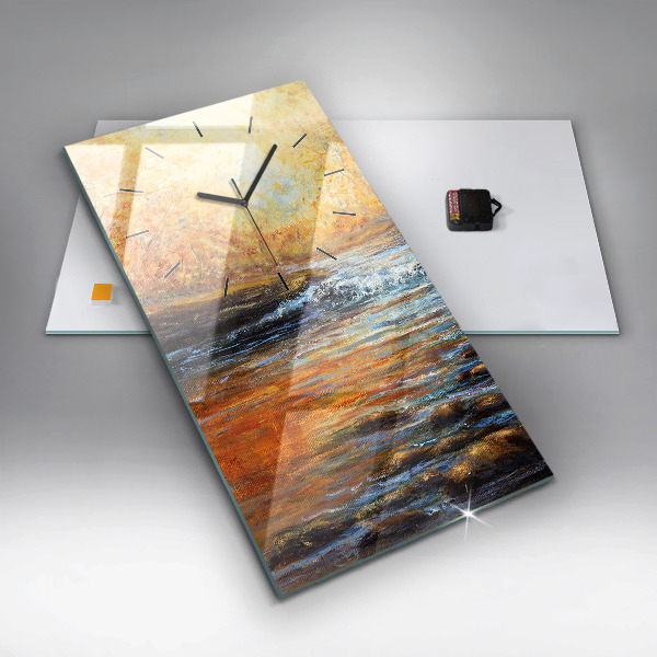 Reloj de cristal vertical Bellas artes - espejomat.es