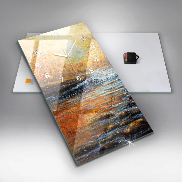 Reloj de cristal vertical Bellas artes - espejomat.es