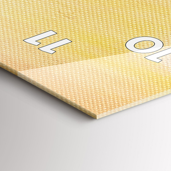 Reloj de cristal vertical Composición al óleo en un bosque - espejomat.es