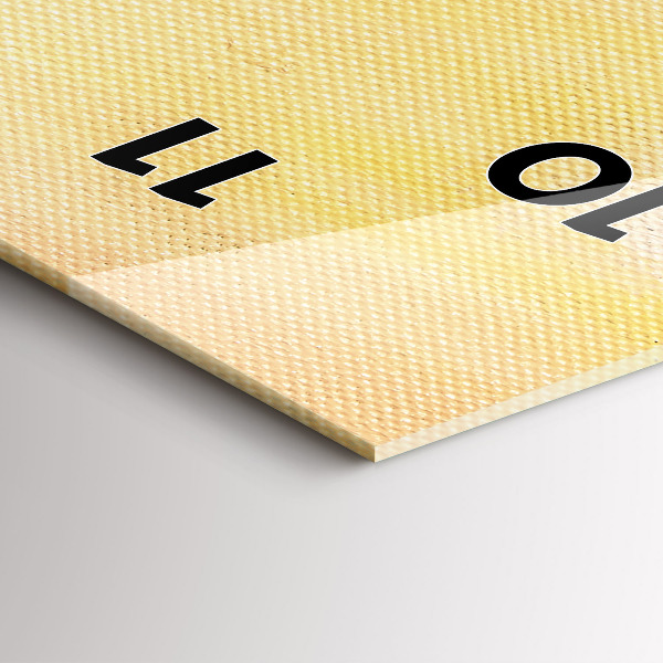 Reloj de cristal vertical Composición al óleo en un bosque - espejomat.es