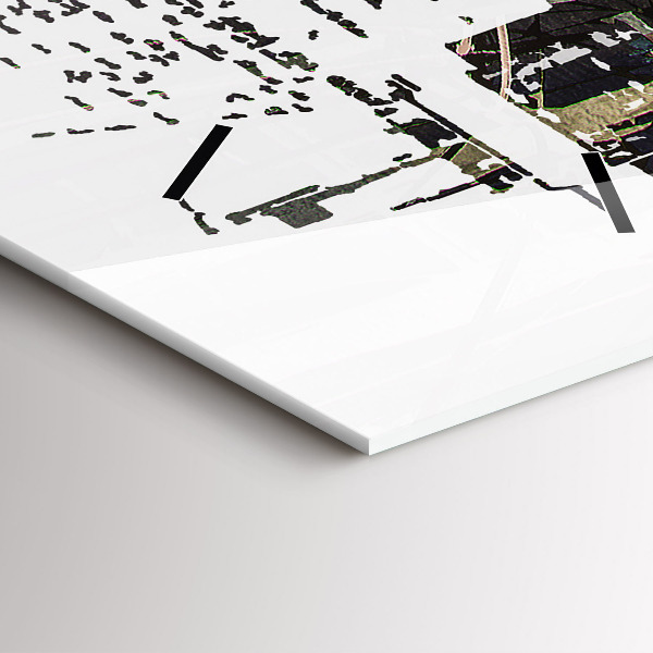 Reloj de cristal vertical Nueva York - espejomat.es