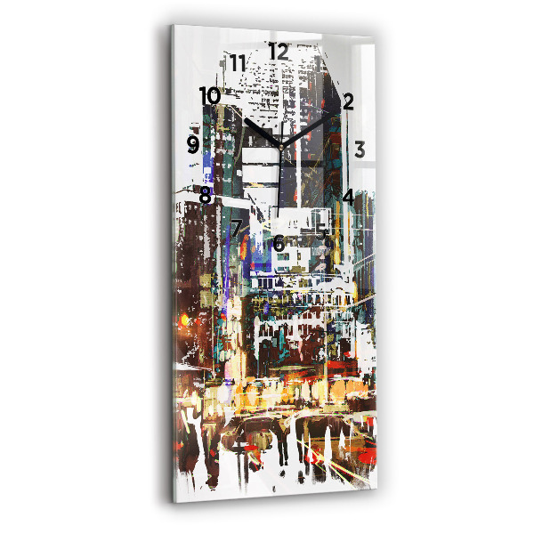 Reloj de cristal vertical Nueva York - espejomat.es