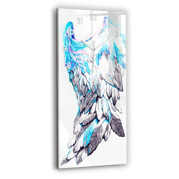 Reloj de vidrio vertical Imitación de alas de pájaro - espejomat.es