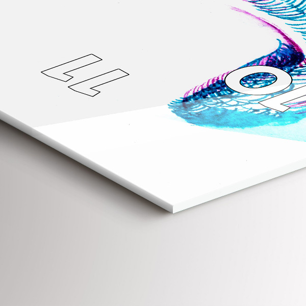 Reloj de vidrio vertical Imitación de alas de pájaro - espejomat.es